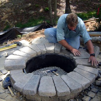 Goldrick Masonry - a man working on a fire pit - Masonry/Concrete Near Me - Leominster, Massachusetts Goldrick Masonry - a man working on a fire pit - Masonry/Concrete Near Me - Leominster, Massachusetts