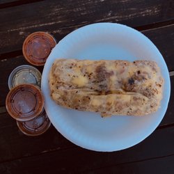 Ortegas Taqueria - breakfast burrito with everything in it.