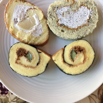 Judy's Hand Made Cake - Swiss Rolls--Taro, sesame (below is sushi type savory ) - Bakeries Near Me - Sunnyvale, California Judy's Hand Made Cake - Swiss Rolls--Taro, sesame (below is sushi type savory ) - Bakeries Near Me - Sunnyvale, California