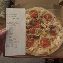 Missing 4 toppings Missing 4 toppings