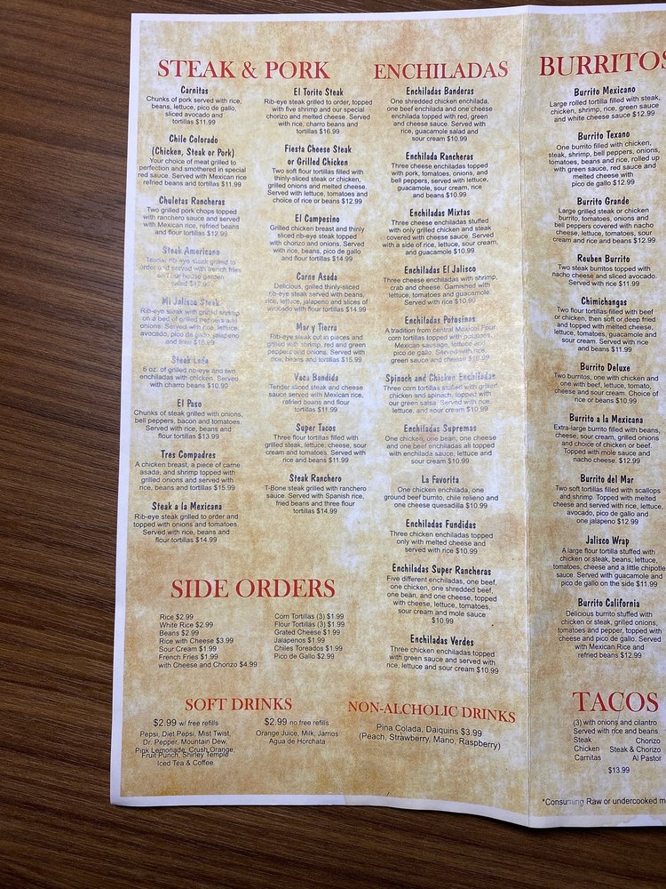 FIESTA MEXICO 1799 N Mecklenburg Ave, La Crosse, Virginia Mexican