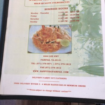 Happy Thai - Thai Near Me - Fairfax, Virginia Happy Thai - Thai Near Me - Fairfax, Virginia