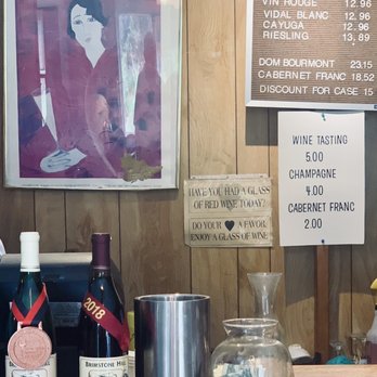 Brimstone Hill Vineyard & Winery - Tasting area with some great wines! - Wineries Near Me - Pine Bush, New York Brimstone Hill Vineyard & Winery - Tasting area with some great wines! - Wineries Near Me - Pine Bush, New York