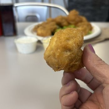 Off The Hook - Huge Mushroom pieces - Fish & Chips Near Me - Calgary, Alberta Off The Hook - Huge Mushroom pieces - Fish & Chips Near Me - Calgary, Alberta