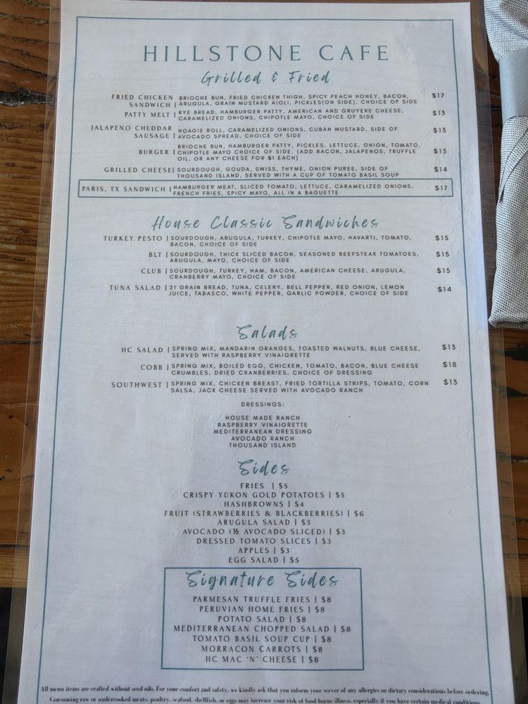 Hillstone Cafe