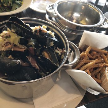 Monk's Cafe - Ghent Mussels with Pomme Frites. - Pubs Near Me - Philadelphia, Pennsylvania Monk's Cafe - Ghent Mussels with Pomme Frites. - Pubs Near Me - Philadelphia, Pennsylvania