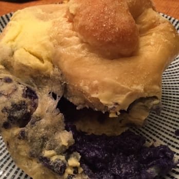 Nanding's Bakery - These ensemadas were filled with ube paste and macapuno (coconut strips) - Bakeries Near Me - Waipahu, Hawaii