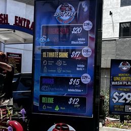 Single wash menu