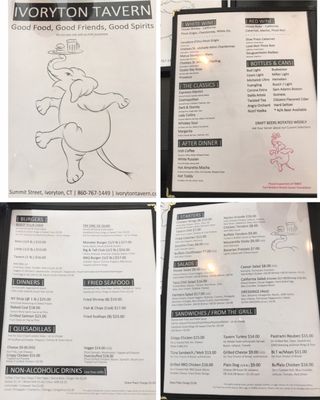 Menu photo 1 Ivoryton Tavern Ivoryton, CT Menu photo 1 Ivoryton Tavern Ivoryton, CT