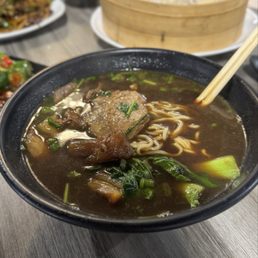 Braised Beef and Beef Tendon Noodle Soup