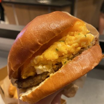 Eggslut - Fairfax with sausage - Breakfast & Brunch Near Me - Las Vegas, Nevada Eggslut - Fairfax with sausage - Breakfast & Brunch Near Me - Las Vegas, Nevada