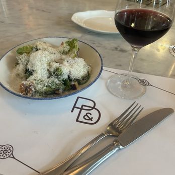 Pepp & Dolores - Gem Salad  and delicious Berbera Wine Blend! - Italian Near Me - Cincinnati, Ohio