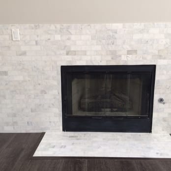 SCV Floorsmith - Fireplace updated to marble subway tiles! - Flooring Near Me - Naperville, Illinois SCV Floorsmith - Fireplace updated to marble subway tiles! - Flooring Near Me - Naperville, Illinois