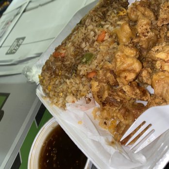 Lucky Jean Seafood - Seasons chicken with shrimp fried rice. Sauce on the side - Chinese Near Me - New Orleans, Louisiana Lucky Jean Seafood - Seasons chicken with shrimp fried rice. Sauce on the side - Chinese Near Me - New Orleans, Louisiana