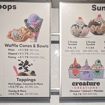 Baskin-Robbins - two ice cream sundaes - Ice Cream & Frozen Yogurt Near Me - Kaneohe, Hawaii Baskin-Robbins - two ice cream sundaes - Ice Cream & Frozen Yogurt Near Me - Kaneohe, Hawaii