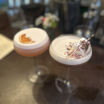 The Lark - S'mores martini (right) and golden hour (left) - New American Near Me - Santa Barbara, California The Lark - S'mores martini (right) and golden hour (left) - New American Near Me - Santa Barbara, California