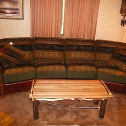 TimberCreek Furniture - Conversation sofa available in over 400 fabrics and leathers.