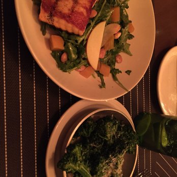 Local Bistro - Arugula salad with salmon, and lemon parm broccolini - Italian Near Me - Scottsdale, Arizona