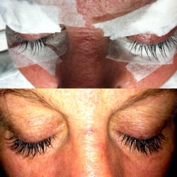 EmbellishU - This is a before and after of lavish lash eyelash extensions. Extensions, done by Alexis Smith