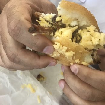 Arepa Con Que - Arepa Rumbera shredded pork and Gouda cheese - Venezuelan Near Me - Melbourne, Florida