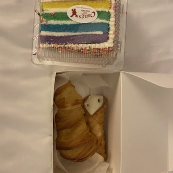 Carlo's Bakery - Rainbow Cake Slice, Traditional Cannoli, Traditional Lobster Tail - Bakeries Near Me - Hoboken, New Jersey
