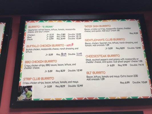 Menu photo 1 Burrito-Ville Cape Girardeau, MO