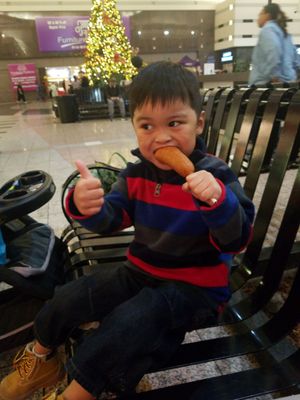 Hot Dog on a Stick by null