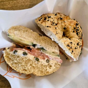 Mission Bagel - Everything Bagel with Scallion Schmear - Bagels Near Me - San Diego, California