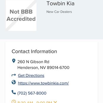 Towbin Kia - Their Better Business Bureau rating says it all! - Car Dealers Near Me - Henderson, Nevada Towbin Kia - Their Better Business Bureau rating says it all! - Car Dealers Near Me - Henderson, Nevada