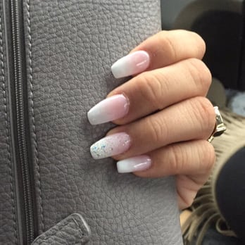Nails so happy - Pink n white ombré - Nail Salons Near Me - Saint Augustine, Florida Nails so happy - Pink n white ombré - Nail Salons Near Me - Saint Augustine, Florida