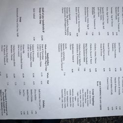 Creperie & European Cafe - Menu as of 8/31