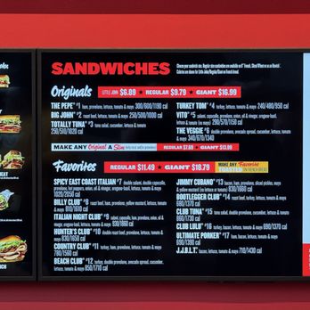 Jimmy John's - Menu - Sandwiches Near Me - Boston, Massachusetts