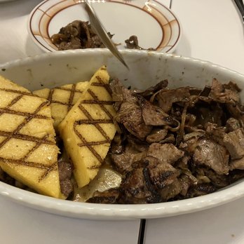 Cipriani Dolci - Sliced Liver w polenta - Italian Near Me - New York, New York Cipriani Dolci - Sliced Liver w polenta - Italian Near Me - New York, New York