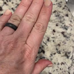 Left hand dip nails Left hand dip nails