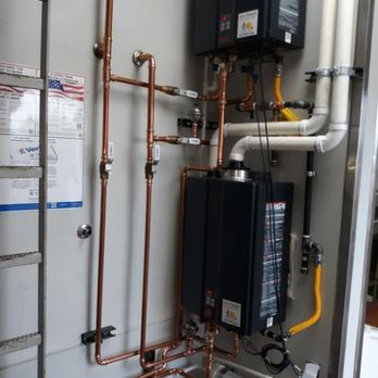 B.A. Plumber - Tandem tankless water heaters - Plumbing Near Me