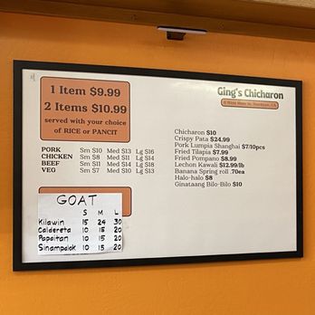 Gings Chicharon - Menu - April 2025 - Filipino Near Me - Stockton, California Gings Chicharon - Menu - April 2025 - Filipino Near Me - Stockton, California