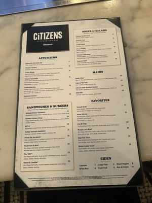 Menu photo 7 Citizens Kitchen and Bar Las Vegas, NV