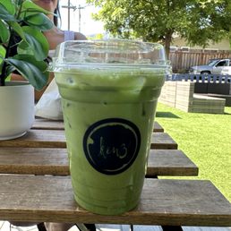 Pistachio matcha latte
