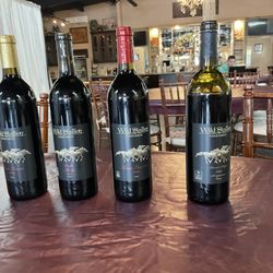 Wild Stallion Vineyards - Four superb wines for our tasting.