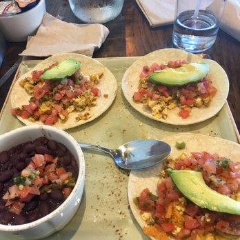 First Watch - Breakfast tacos with eggs, cheese, chorizo, avocado (obviously) and pico de gallo. Very tasty, filling but not heavy. - Cafes Near Me - Hampton, Virginia First Watch - Breakfast tacos with eggs, cheese, chorizo, avocado (obviously) and pico de gallo. Very tasty, filling but not heavy. - Cafes Near Me - Hampton, Virginia