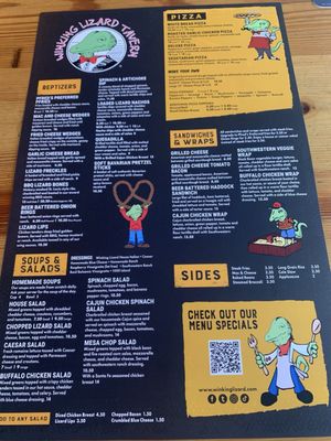 Menu photo 8 Winking Lizard Independence, OH