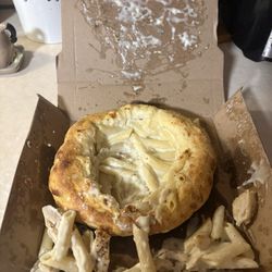 Domino's Pizza - This is how I got my bread bowl!??