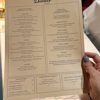 Daniel’s - Miami spice 2025 menu - Steakhouses Near Me - Coral Gables, Florida
