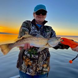 Reel Epic Charters of Florida - Beautiful Keaton Beach trout and sunset
