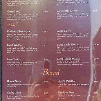 Khan Chacha Grill - Menu of goat, lamb, and breads in May 2026 - Indian Near Me - Pittsburgh, Pennsylvania