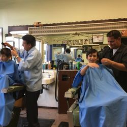 Tel's Barber Shop - The man himself.
