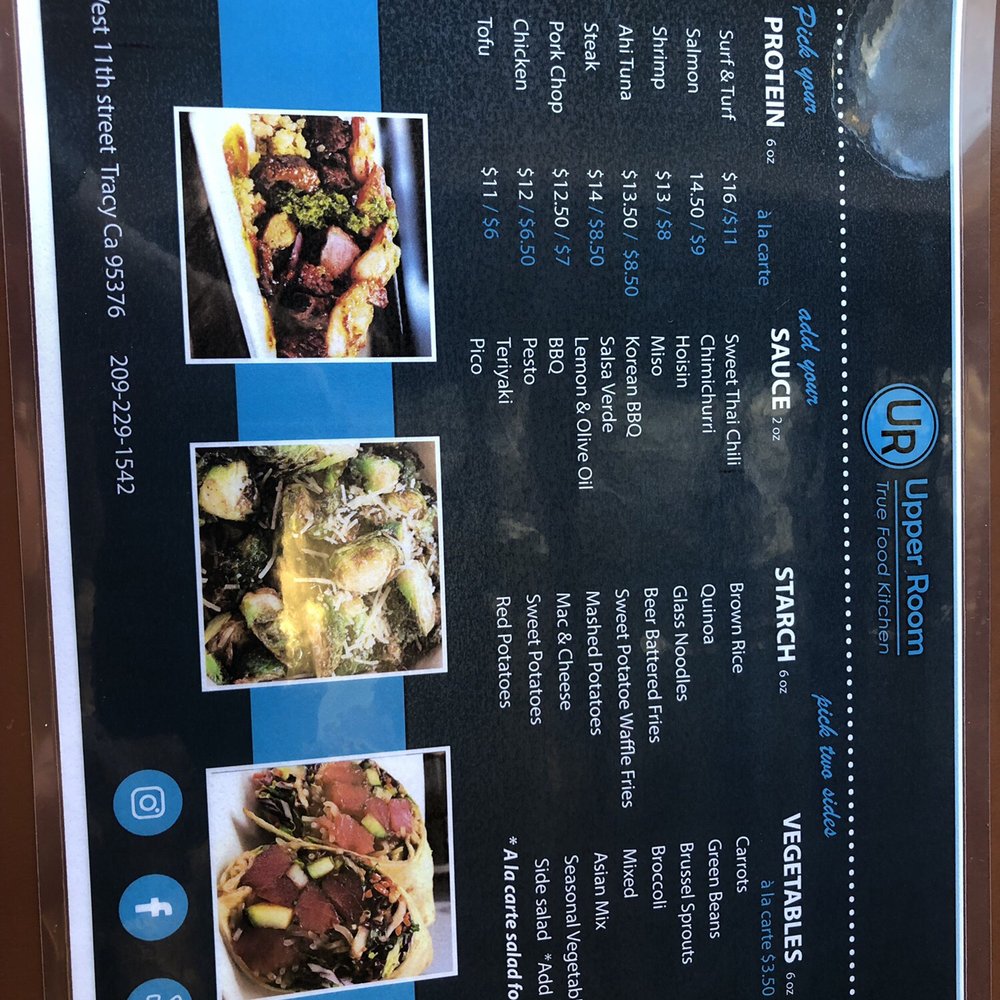 The Upper Room Kitchen - Main menu - New American Near Me - Tracy, California The Upper Room Kitchen - Main menu - New American Near Me - Tracy, California