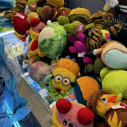 All the plushies we won