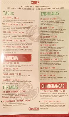 Menu photo 2 Carmelita's Mexican Restaurant Largo, FL Menu photo 2 Carmelita's Mexican Restaurant Largo, FL