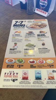 Menu photo 2 NORMS Restaurant Lomita, CA Menu photo 2 NORMS Restaurant Lomita, CA